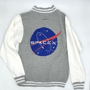 SPACEX Bomber Snap Button Bomber Jacket